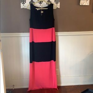 Color block Maxi dress